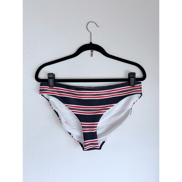 NWT La Blanca Sailor Stripe Hipster Bikini Bottoms in Navy, Red, White & Pink 12 - Picture 4 of 11
